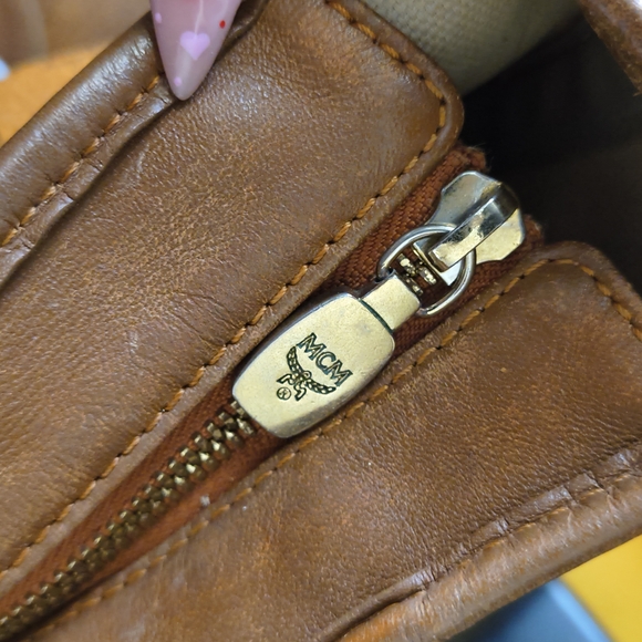 MCM Brown and Blue Women's Tote Bag - Picture 5 of 11